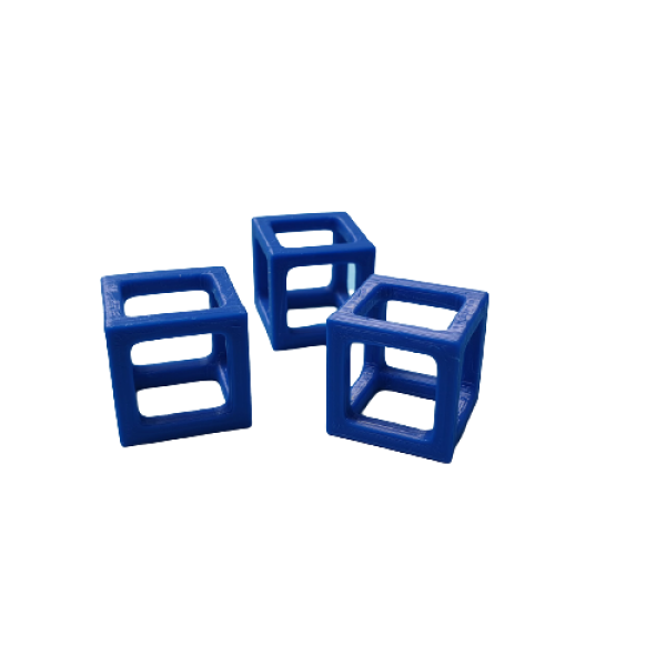 shrimp cubes (blue) - 3 pieces